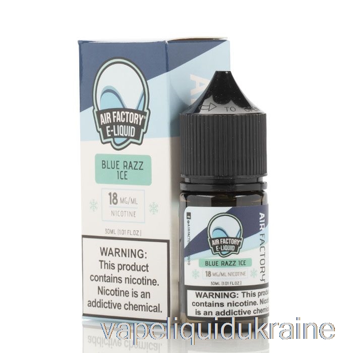 Vape Liquid Ukraine Blue Razz ICE - Air Factory SALTS E-Liquid - 30mL 18mg